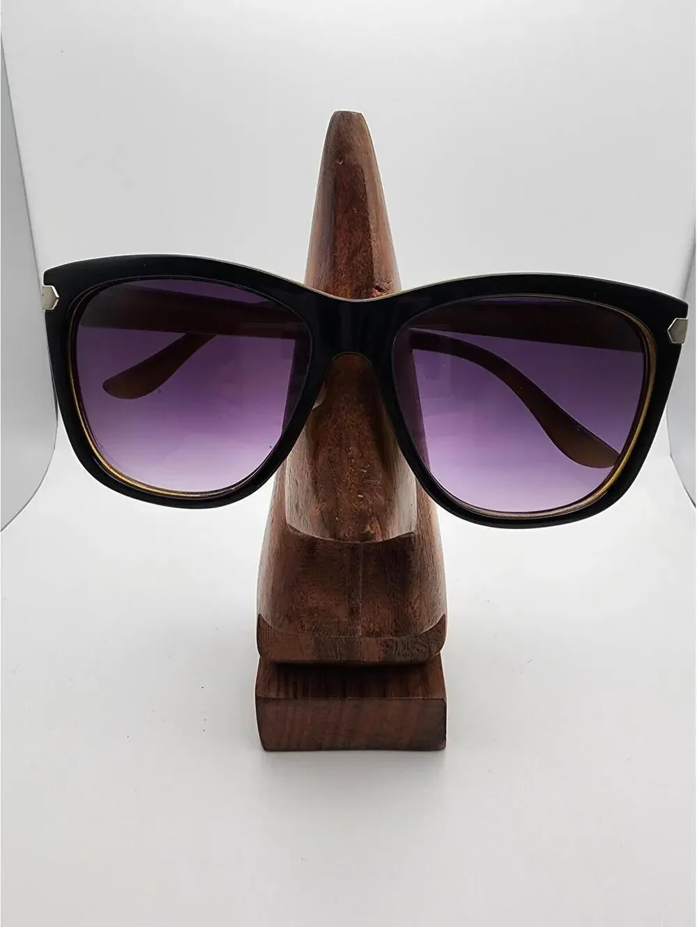 Stradivarius Classic Black Frame Sunglasses with Purple Gradient Lenses